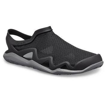 Crocs Swiftwater Mesh Wave Cierne - Panske Sandále